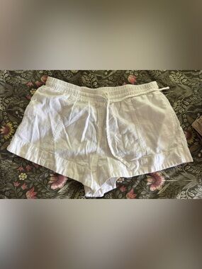 Universal Thread White Drawstring Linen Shorts